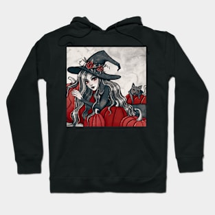 Cozy watercolor witch Hoodie